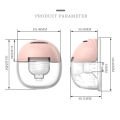 Wearable Breast Pump Super Silent Hands Free Electric Breast Pump  Comfort Milk Collector for Breastfeeding with 24mm Flange. 