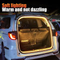 LED Trunk Lighting Lights Dynamic Flowing Flexible Light Strip On/Off Scanning Atmosphere Lamp Waterproof for Car Accessories. 