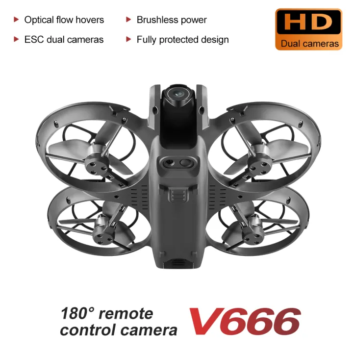 V666%208K%20HD%20Dual%20Camera%20Drone%20with%20Display%20Remote%20%7C%20Optical%20Flow%20Positioning%20%7C%20Foldable%20RC%20Quadcopter%20-%20Image%203