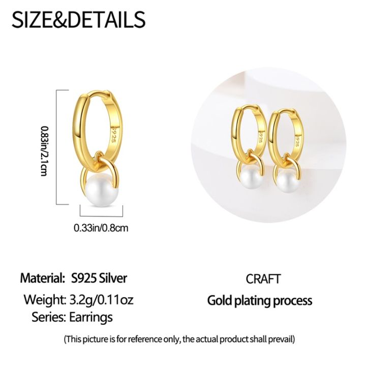 100%25%20925%20Sterling%20Silver%20Pearl%20Golden%20Geometry%20Hoop%20Earrings%20For%20Women%20Fashion%20Birthday%20Party%20Wedding%20Jewelry%20Engagement%20Jewelry%20-%20Image%206