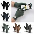 Wool Cashmere Gloves Touch Screen Winter Men Knitted Gloves Solid Color High Quality Winter Autumn Thicken Warm Coldproof. 
