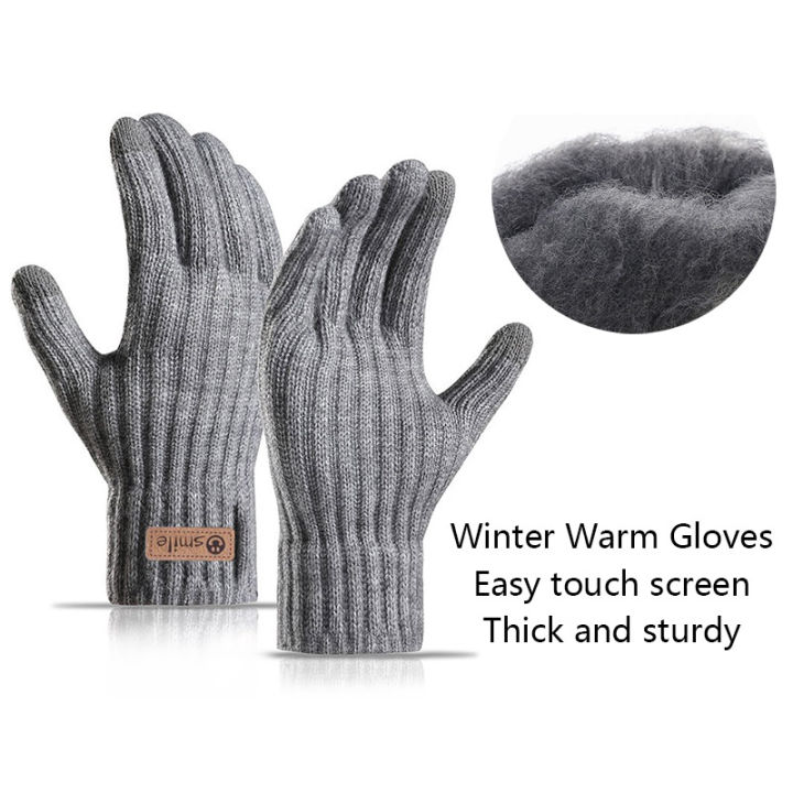 2025%20New%20Men's%20Warm%20Gloves%20Winter%20Touchscreen%20Plus%20Fleece%20Gloves%20Cold%20Warm%20Wool%20Knitted%20Gloves%20-%20Image%203