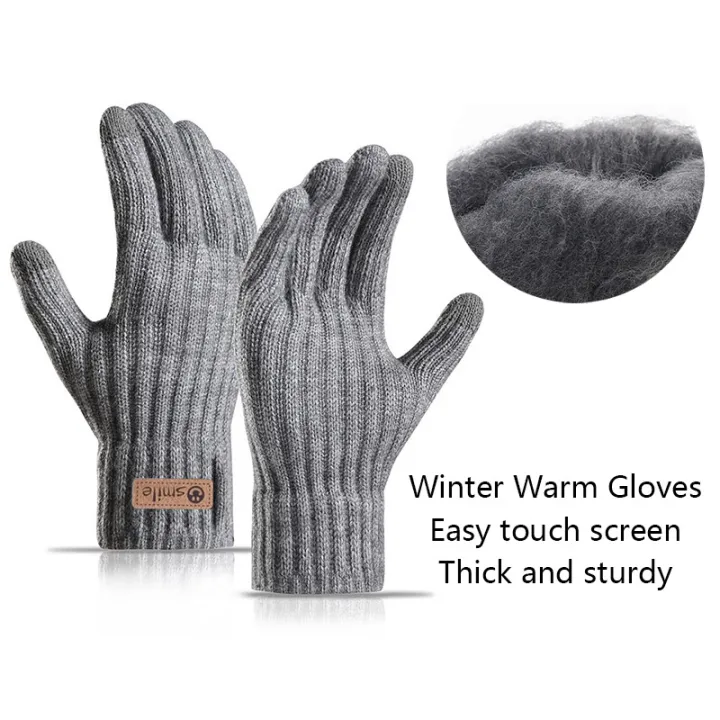 2025%20New%20Men's%20Warm%20Gloves%20Winter%20Touchscreen%20Plus%20Fleece%20Gloves%20Cold%20Warm%20Wool%20Knitted%20Gloves%20-%20Image%203
