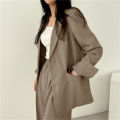 2026 Spring New Women's Clothing Suit Jacket Casual Pants Set Wide Leg Suit Pants Elegant Office Lady Business Suit Set Blazers.