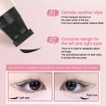 2 PCS New Lazy Integrated Eyeliner Rotating Eyeliner Stamp Pen Long Lasting Natural Waterproof Double Head Seal Eyeliner. 