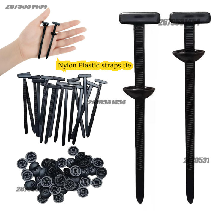 Plastic Straps Universal Nylon Buckle Cable Tie Buckle Fixed Through The Core Nail Mudguard Fender Inner Lining Trunk Industrial