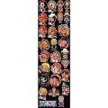 OnePiece 28 sheets Japan anime cartoon big size anime 10-12cm one piece reusable sticker. 