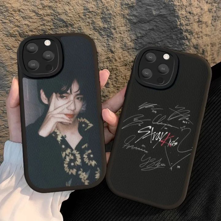 Kpop Stray Kids Phone Case Hard Leather For IPhone 14 13 12 Mini 11 14 Pro Max Xs X Xr 7 8 Plus Fundas