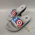 Vidview Children's Sandals, Slip-On Type, Adda 5Td22-B6, Captain America Pattern, Children's Shoes, Size 28-35. 