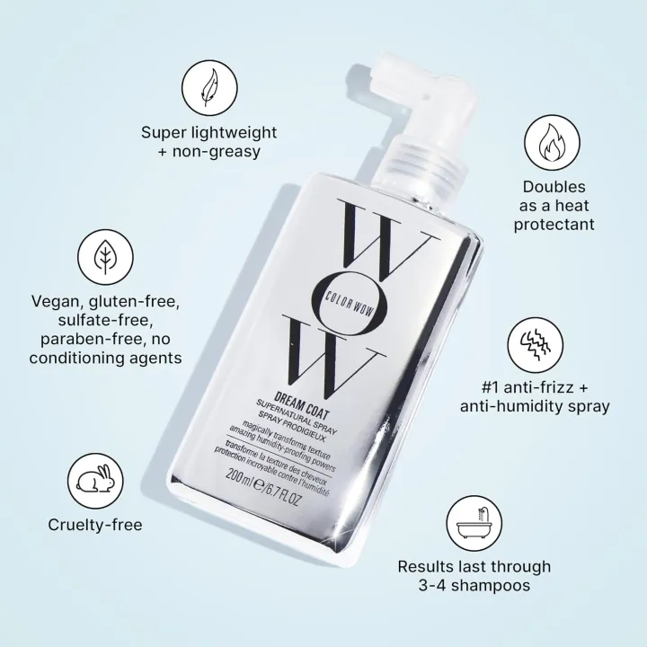 "Color%20Wow%20Dream%20Coat%20Supernatural%20Anti-Frizz%20Spray%20200ml%20%E2%80%93%20Humidity-Proof%20Hair%20Treatment%20for%20Silky%20Smooth,%20Glossy,%20Frizz-Free%20Hair%20-%20Image%205
