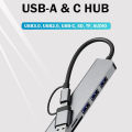 8 in 1 USB Type C HUB Docking Station with 3.5mm Audio Jack Adapter Micro SD TF Card Reader Laptops Tablet Phone Disk Converter. 