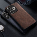 Premium Luxury leather Phone Case for Xiaomi Poco F6 Pro Funda Business Style Solid color Phone cover for poco f6.
