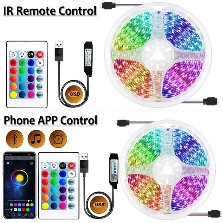 RGB%20LED%20Strip%20Lights%205050%20Bluetooth%20APP%20IR%20Remote%20Control%20USB%201M%202M%203M%204M%205M%2010M%2015M%2020M%20Festival%20Deco%20Backlight%20For%20Home%20-%20Image%204
