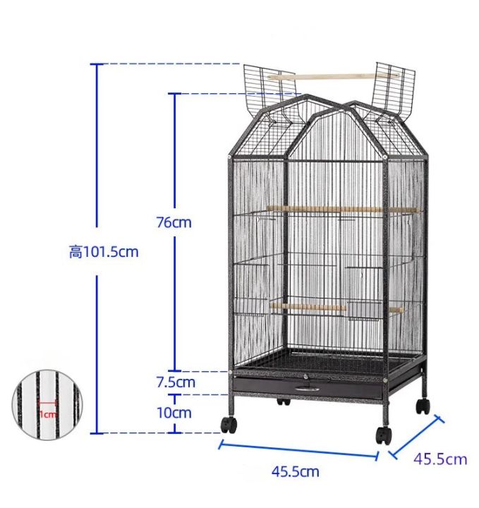 Zimba%20Exotic%20Bird%20Cage%20-%20Gambrel%20Roof%20Style%20-%20Image%203