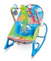 Toddler Baby Rocker with Musical Toy Bar and Vibration - Blue. 