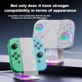 Aolion J20 Charging Grip Bracket With RGB Charging Station For Joycon Handle Game Controller Grip For Nintend Switch Accessories. 