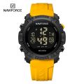 NAVIFORCE NF7104Men's  Digital Watch Fashion Casual Date Week Alarm Clock Waterproof Silicone Strap Electronic Wristwatch 2024. 