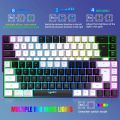 New Game Membrane Keyboard 68 Key Wire Split RGB Backlight Multi-function Wired Keyboard In Stock. 