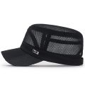 New Iron Label Full Net Breathable Flat Cap For Men Casual Breathable Shade For Summeroutdoor Leisure Sunscreen Hat For Women. 