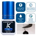 KODIES GEL Strong Eyelash Extension Glue 5g Fast Dry Black Eye Lashes Glue Extra Strong Semi Permanent Lash Bonder Adhesive Glue. 