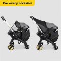 4 in 1 Baby Stroller Dedicated Accessories Pram Rain Cover Mosquito Net Hanging Bag Mummy Bag Sunshade Wheel Accessories. 