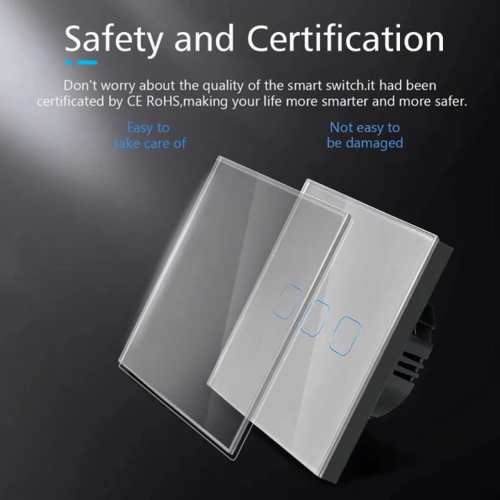 UNKAS%20Smart%20Switch%201/2/3%20Gang%20Wifi%20Touch%20Light%20Switch%20Wall%20Sensor%20Works%20with%20Tuya%20Control%20Smart%20Life%20%20Alexa%20lightify%20-%20Image%203