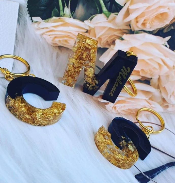 Customized Resin Letter Key-tag