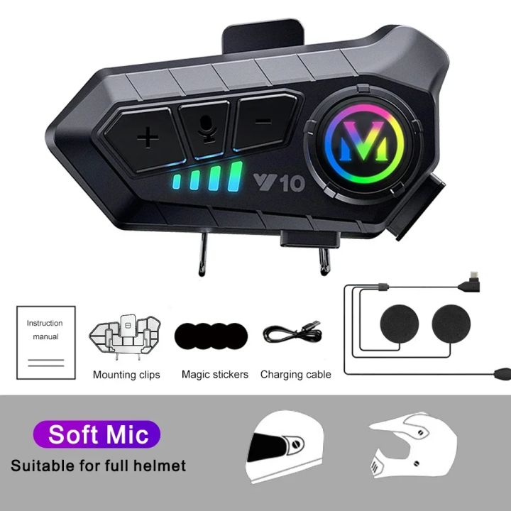 Y10%20Motorcycle%20Bluetooth%205.3%20Helmet%20Headset%20with%20Colorful%20Lights%20Waterproof%20Wireless%20Earphone%20Hands-free%20Headset%20Waterproof%20-%20Image%207