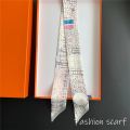 Korean Versatile Chain Tassel High Quality Mulberry Silk Twill Silk Ribbon Wrapping and Binding Bag Handle Ribbon Small Scarf. 