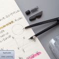 M&G Metal Compass Set Excellent series Student Drawing Exam Compass (with 3 HB lead cores) Student stationery set. 