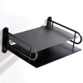 WIFI Router Stand Wall Mounted/ONU Stand/TV Box or Set Top Box Stand With Black Color.
