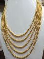 Elegant New Design Gold-Plated Mala Necklace for Girls - Traditional Golden Layered Mala - HS STAR Collection. 