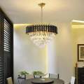 Modern crystal chandelier large 600MM size gold and black colour. 