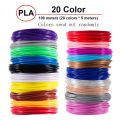 5M 20 Colors 3D Pen Refills Pla 3D Pen Printing Cables 3D Printer Filament Printing Materials High Precision Printer Cable.
