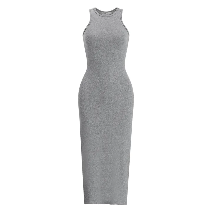 2026%20Summer%20New%20Ins%20Hot%20Girl%20Open%20Back%20%20Bodycon%20Cami%20Dress%20Slim%20Fit%20Women%20Midi%20Dresses%20Solid%20O-neck%20Sleeveless%20Frock%20-%20Image%207