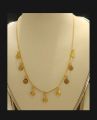 New Model Dubai Style Coin Shaped Necklace Chain Jewelry For Girls. 