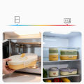 WORTHBUY 304 Stainless Steel Oval Insulated Lunch Box For Kids Student Portable Leak Proof Divided Food Container Microwave Safe. 