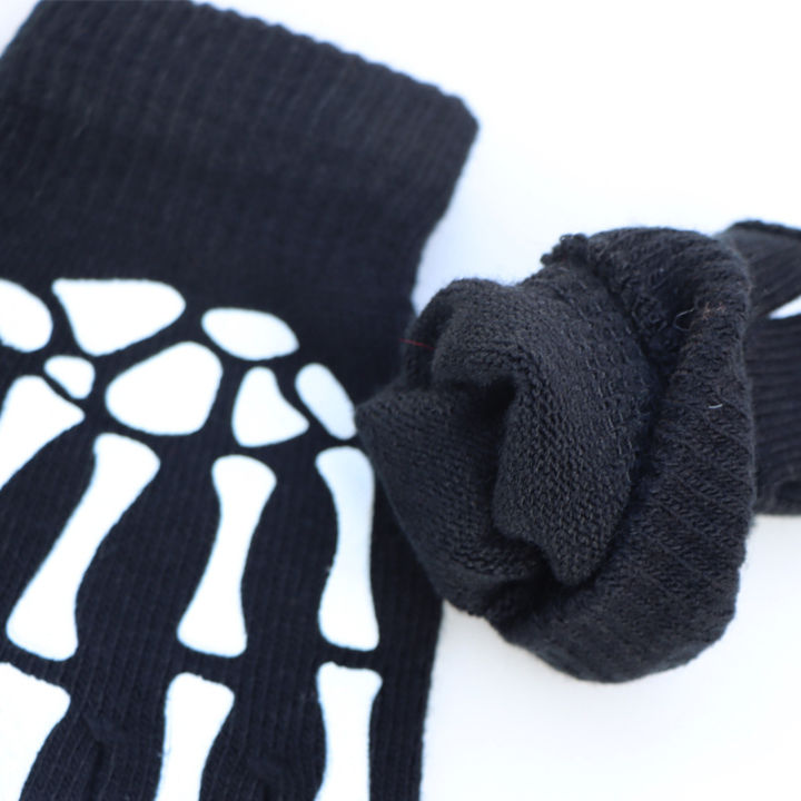 Halloween%20Skeleton%20Skull%20Half%20Finger%20Luminous%20%20Fingerless%20Stretch%20Knitted%20Gloves%20Skull%20Fingerless%20Black%20Mitten%20-%20Image%206