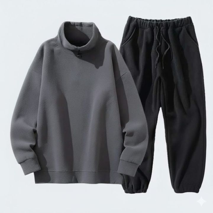 Men's%20Cozy%20Polar%20Fleece%20High-Neck%20Sweatshirt%20&%20Jogger%20Set%20-%20Image%203