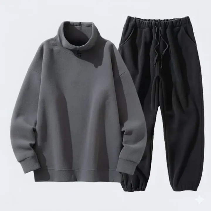 Men's%20Cozy%20Polar%20Fleece%20High-Neck%20Sweatshirt%20&%20Jogger%20Set%20-%20Image%203