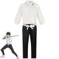 Anime Jujutsu Kaisen Yuta Okkotsu Cosplay Costume Men Women Halloween Party Uniforms Tops + Pants + Belt. 