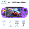 GAMINJA ANS16 Open Source Handheld Game 4.5 Inch IPS Screen RGB Lighting Portable Retro Video Game Console 64GB For PS1/GBA/SFC. 