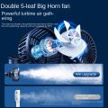 Car mounted rear electric fan with USB interface for car use, 12V 24V, large truck interior, rear seats, silent and powerful. 