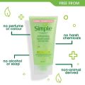Simple Refreshing Facial Wash 150 Ml Daily Deep Cleansing for Oily Combination Skin Oil Control Hydrating Non-Drying Soap-Free Lather. 