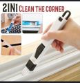2in1 Window Cleaning Brush with Garbage Picker  "Household 2 in 1 Cleaning Brush Tool: Multipurpose Window, Door, Keyboard Cleaning Brush - Computer Removal Clean Quick Slit Device - Portable Corner Cleaning Tool - Household Cleaning Accessories.. 