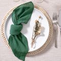 6pcs, Cotton Cloth Napkins 32x32cm, Handmade Cloth Solid Color Napkins, Delicate Handmade Cloth Napkins For Dinners, Parties. 