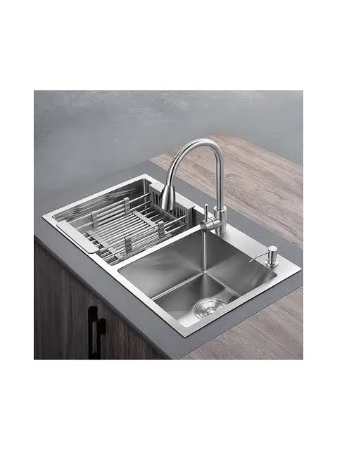 Kitchen%20Sink%20Stainless%20steel%20Double%20bowl%20Handmade%20%2018x32%20Matt%20Finish%20(Basket%20+%20waste%20pipe)%20-%20Image%203