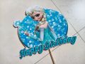 frozen Elsa theme cake topper set. 