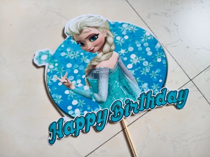 frozen%20Elsa%20theme%20cake%20topper%20set%20-%20Image%203