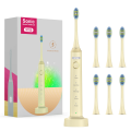 Electric Sonic Toothbrush 8 Brush Heads Smart Ultrasonic Dental Teeth  Rechargeable Adult Tooth Brush Sarmocare S100. 